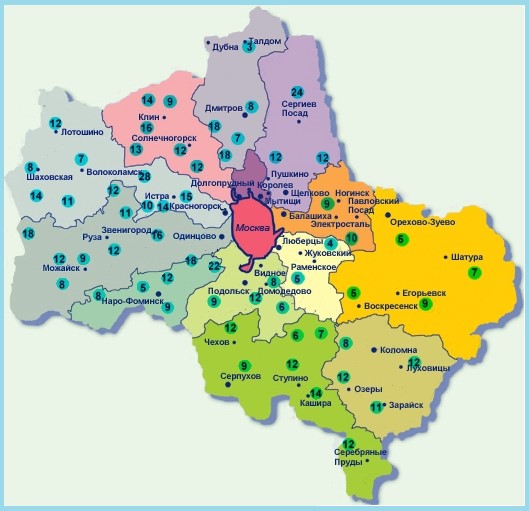 карта глубин копка колодца Бронницы